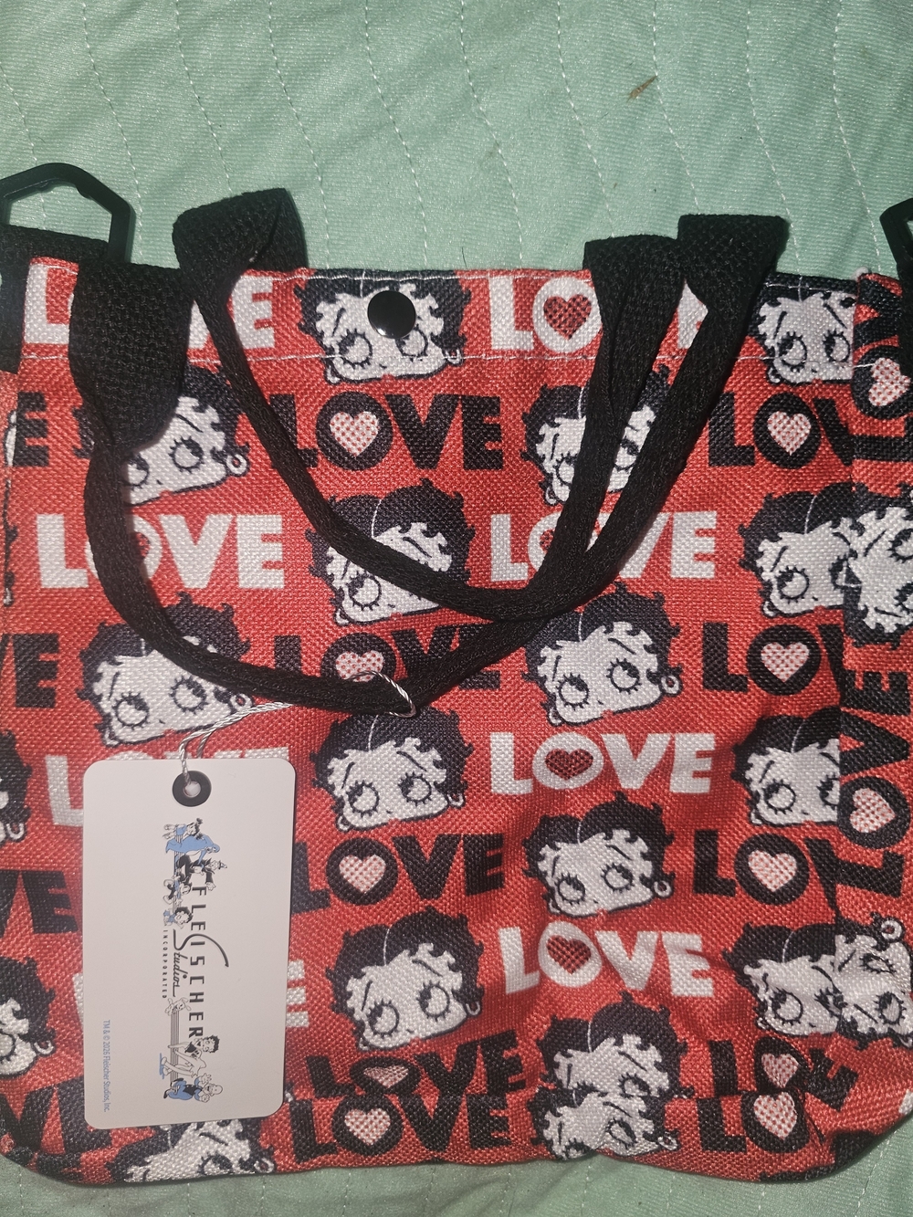 Betty Boop Red 'Love' Print Tote Bag